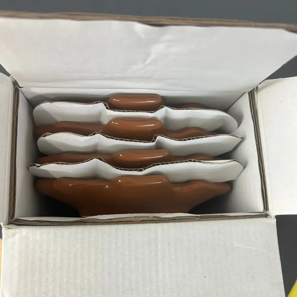 Pottery Barn Gingerbread Tree Appetizer Plates Set of four NIB